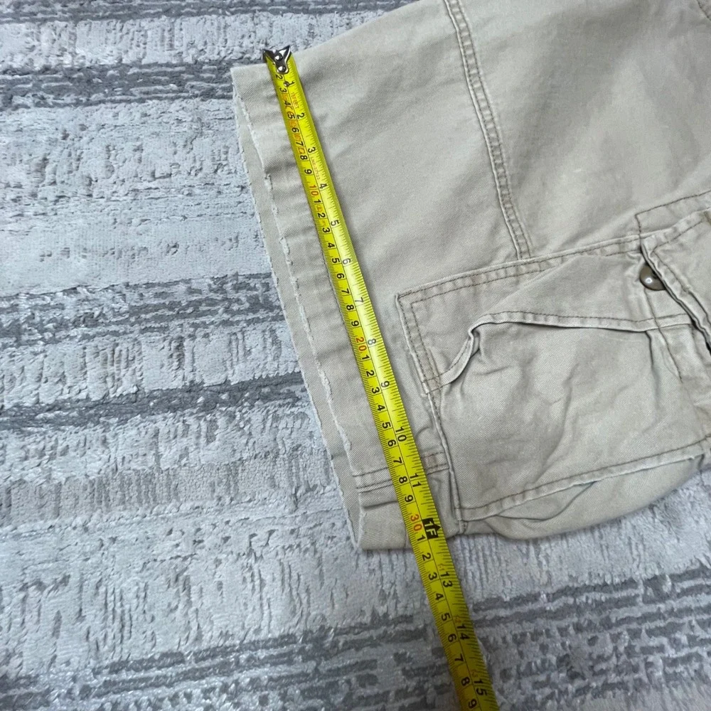 Vintage Y2K Denim‎ & Supply Ralph Lauren Cargo Shorts Khaki Distressed Mens 40